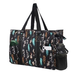 Zip-Top Tote Bag With Exterior Pockets Working, Nurses, And Moms, >:)